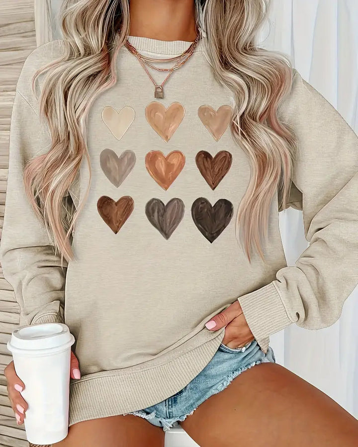 Drune | Buntes Herzförmiges Pullover