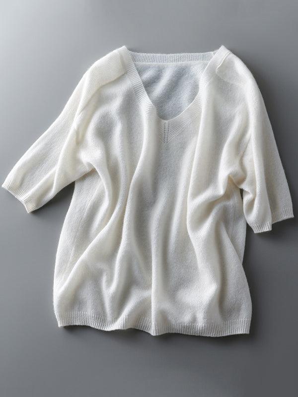 Drune | Luxurious soft cashmere V-neck sweater for women