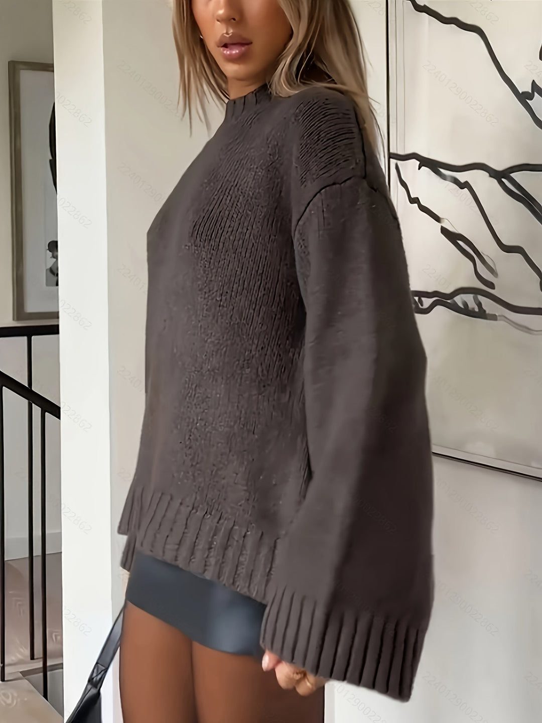 Drune | Baumwollpullover mit langen Ärmeln und gemütlicher, lockerer Passform Pullover Damen - Perfekt für Casual Days