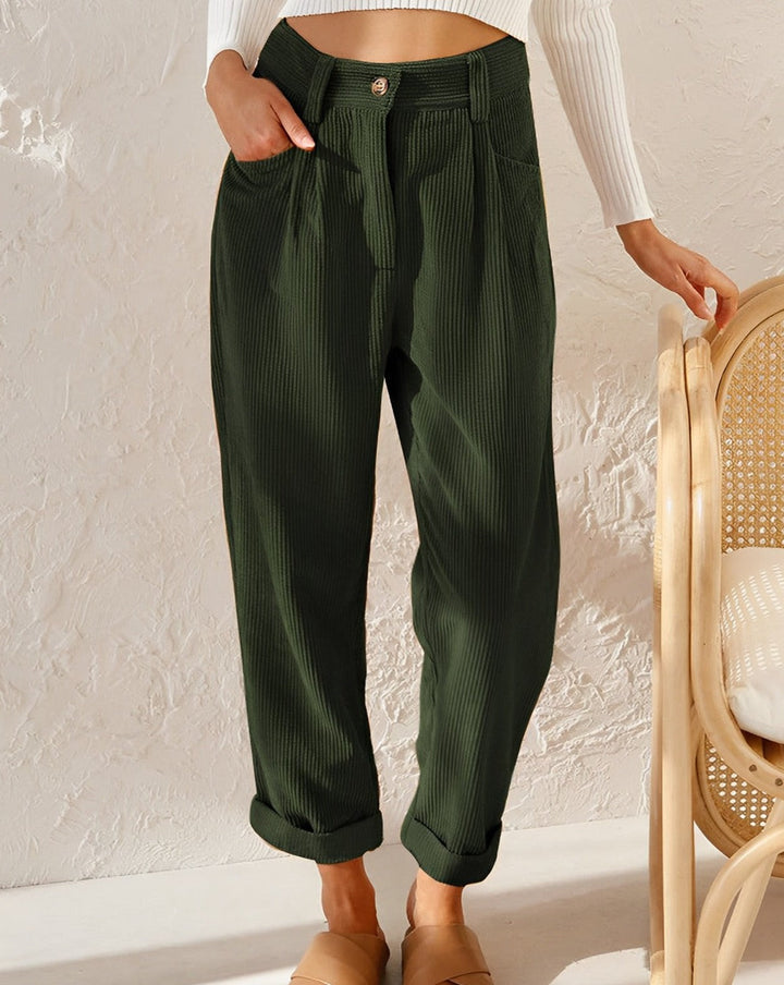 Drune | Stilvolle Cord-Hose mit Relaxed Fit für Damen