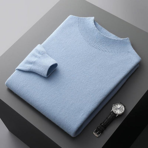 Drune | Luxuriöser Herrenpullover mit halbem Kragen
