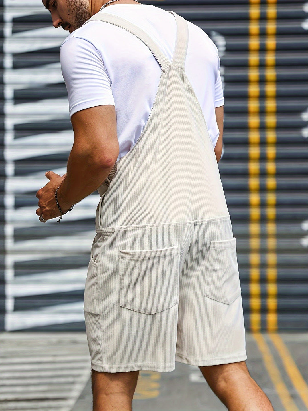 Drune | Atmungsaktiver und Schnelltrocknender Freizeit Herrenoverall mit Taschen und Verstellbaren Streifen