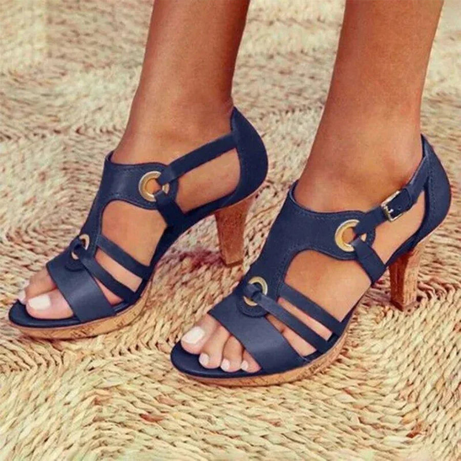 Drune | Bohemische Sandalen mit hohem Absatz