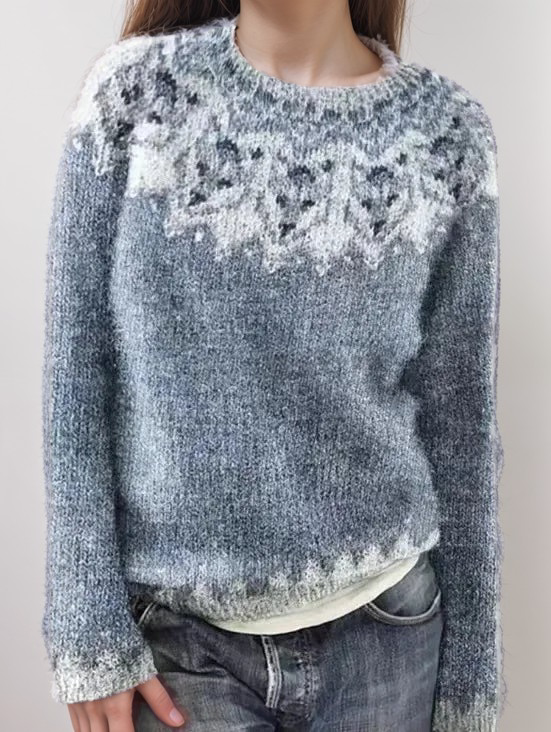 Drune | Nordisk Strickpullover Weiche Wollmischung Gemütliche Eleganz