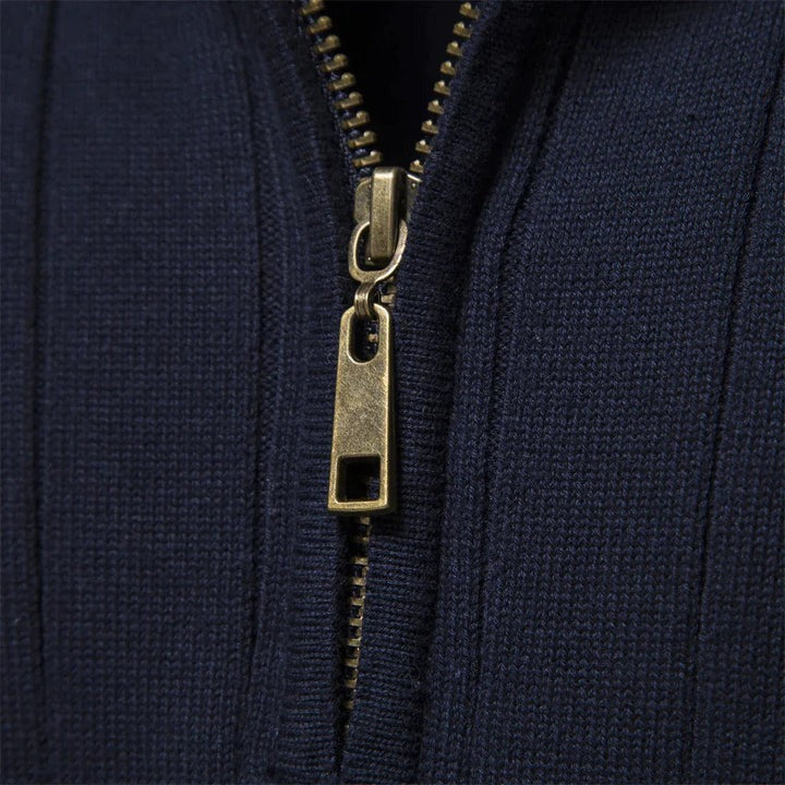 Drune | Strickpullover mit Half-zip Wollmischung Warm, Klassisch