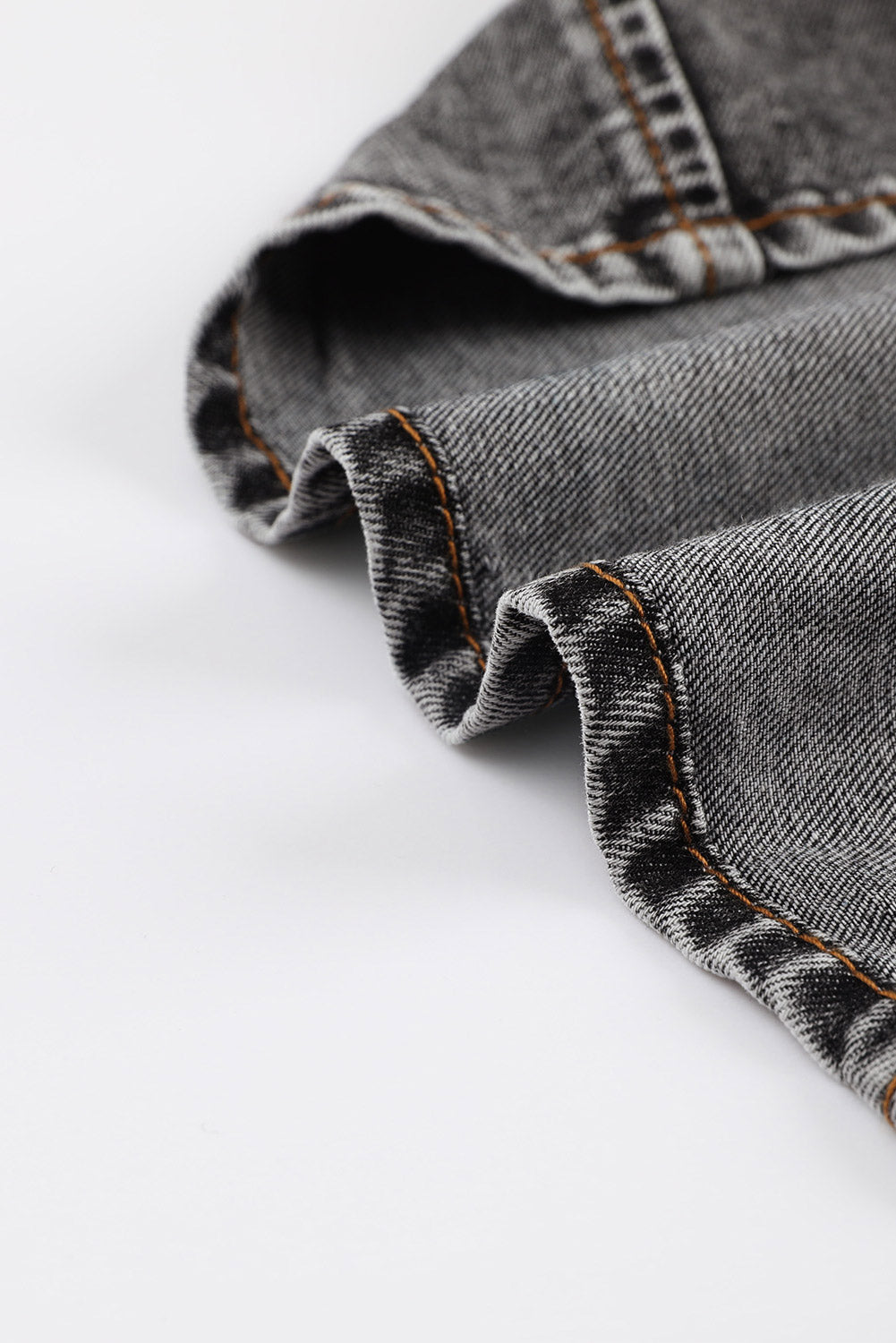 Drune | Denim-bluse mit Puffärmeln Baumwolle Klassischer und Eleganter Stil