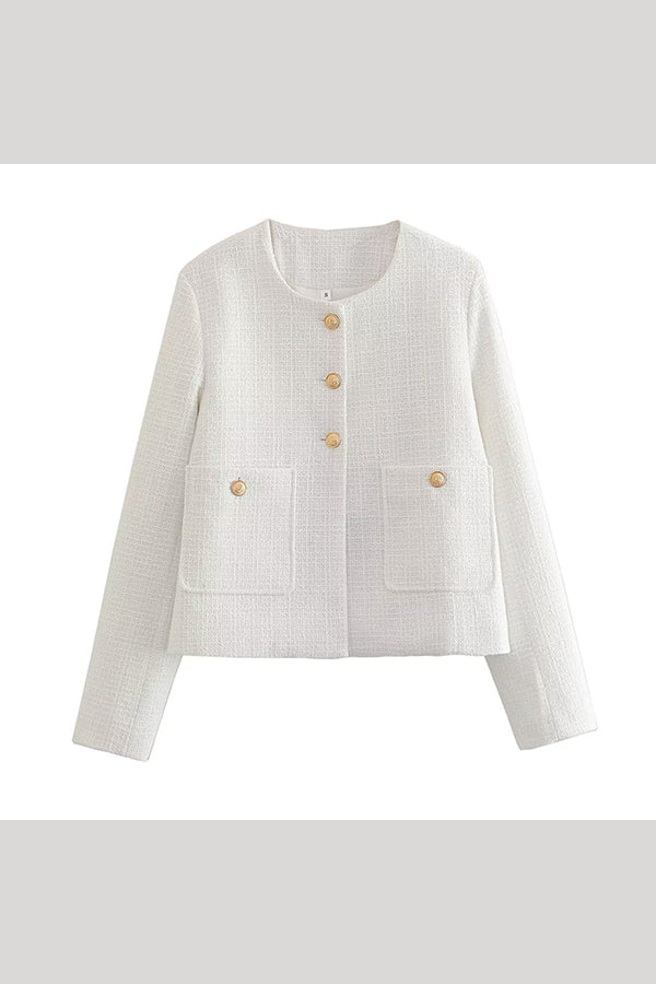 Drune | Farbe Texturiertes Lässiges Stil Top Jacke
