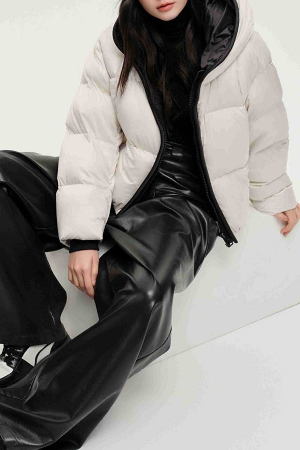 Drune | Kapuzenisolierte Pufferjacke