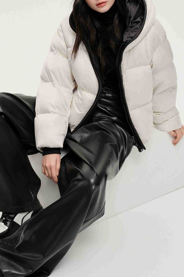 Drune | Kapuzenisolierte Pufferjacke