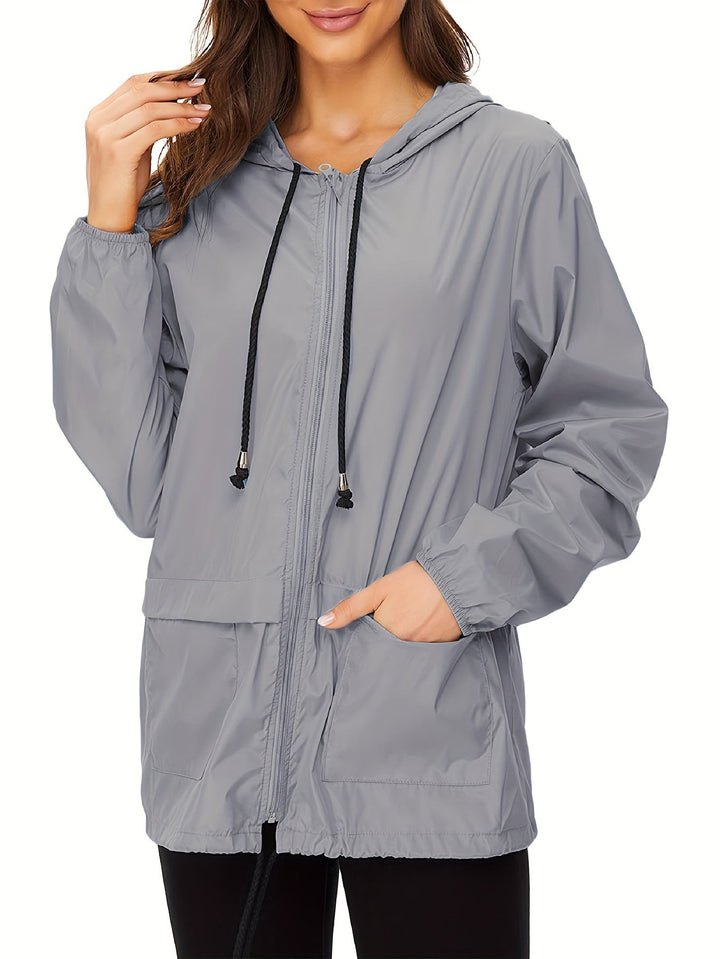 Drune | Einfarbige Windjacke mit Langen Ärmeln