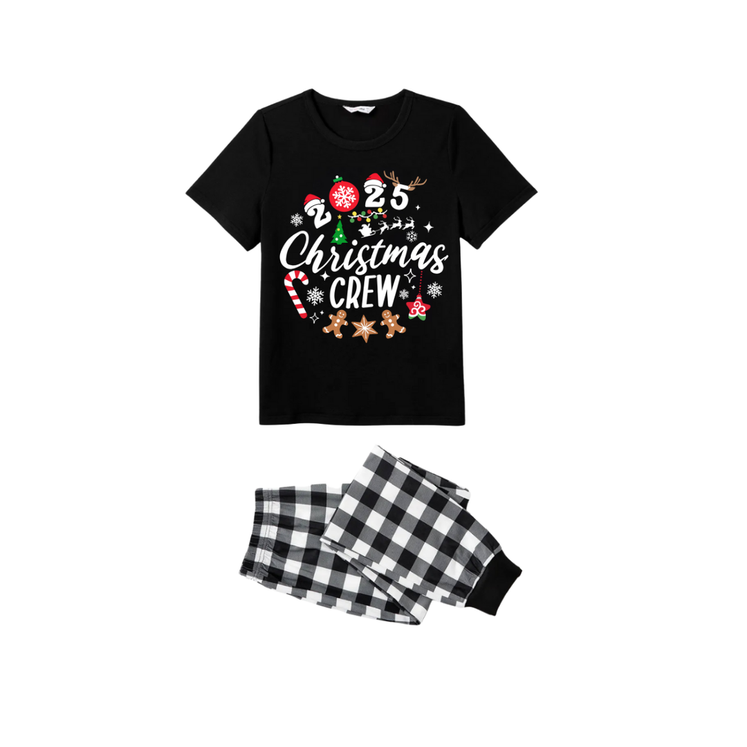 Drune | Weihnachtscrew 2025 Paar Kurzarm Pyjama Set
