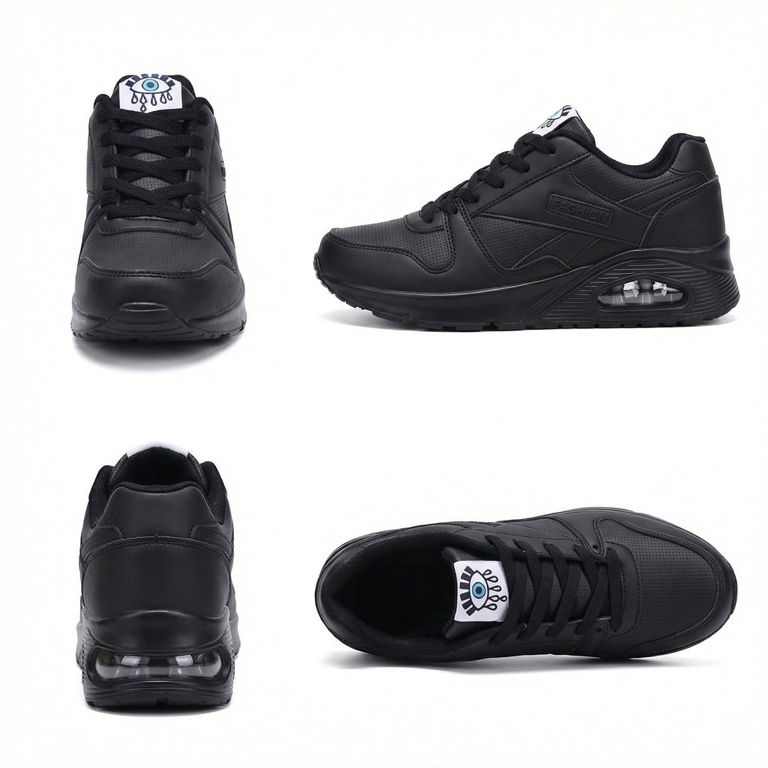 Drune | Pu Orthopädische Damen Sneaker mit Schwarzem Augenprint