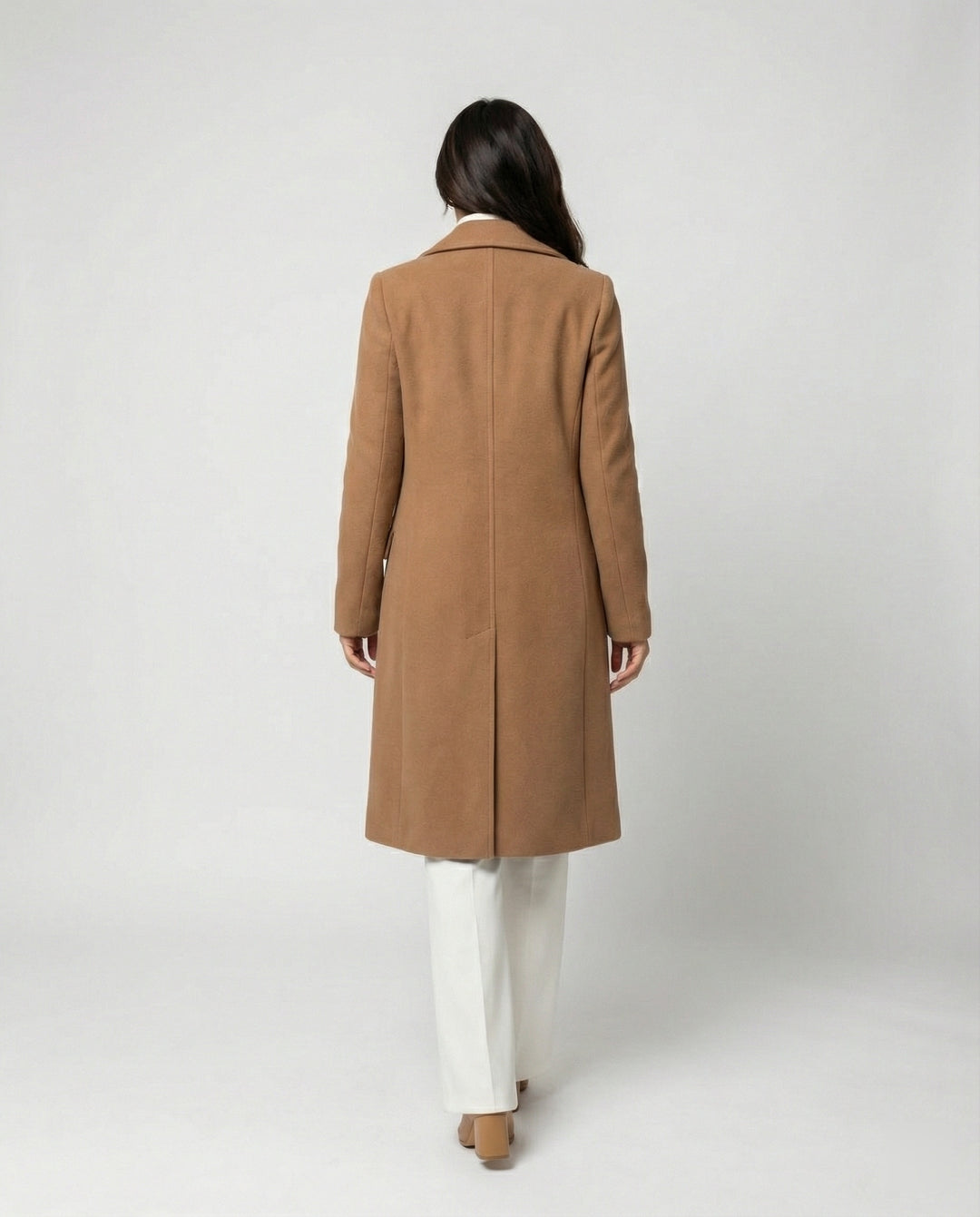 Drune - Eleganter Zweiteiliger Woll Trenchcoat Doppelreihiges Design