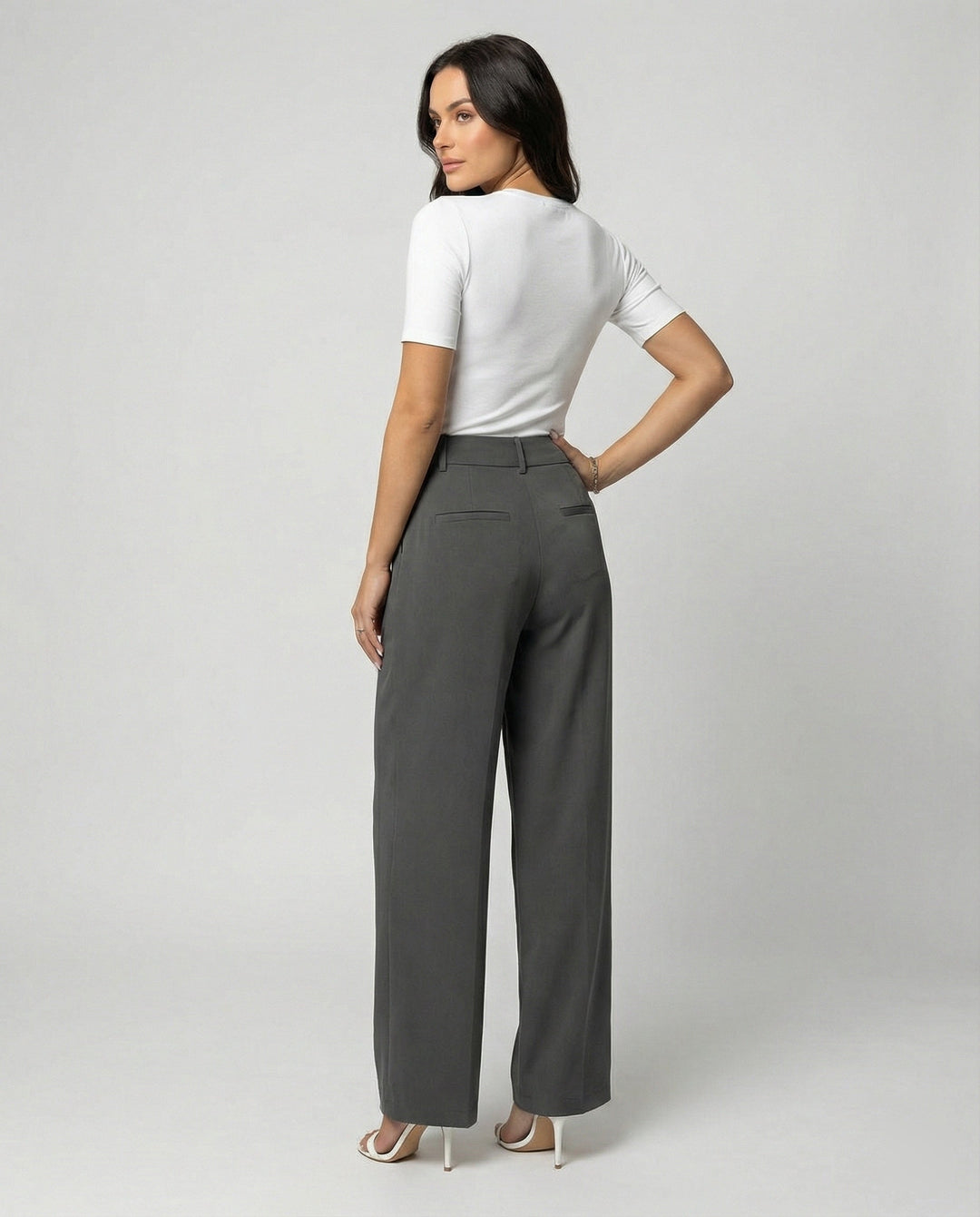 Damen Bundfaltenhose Damen elegant