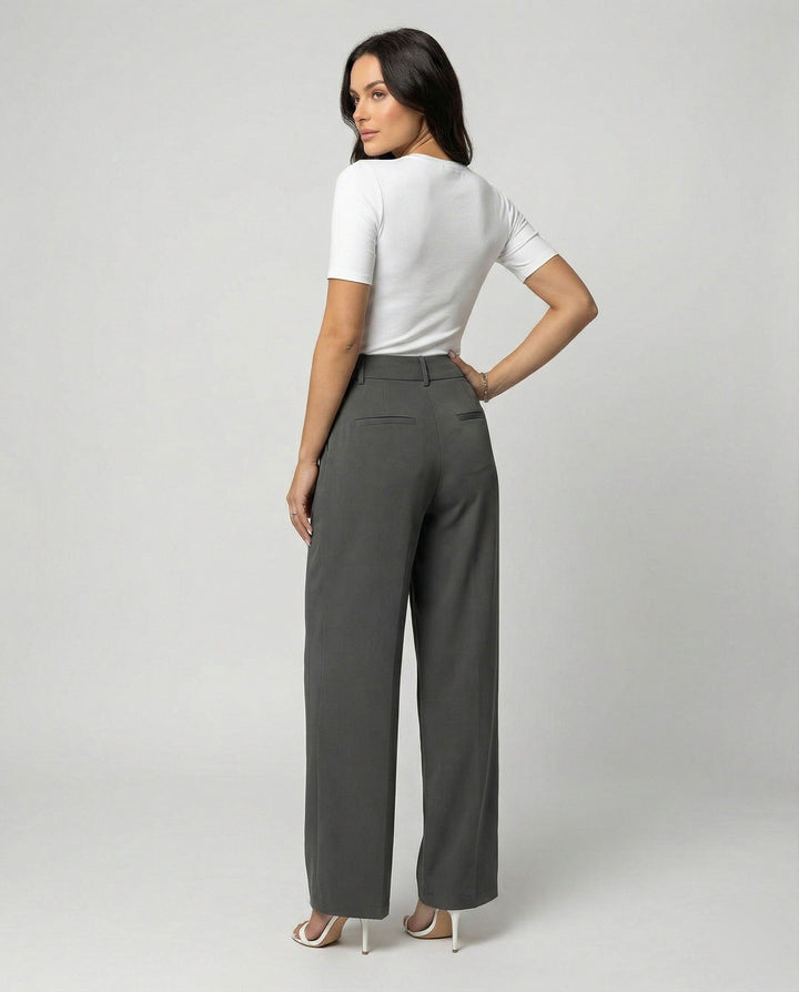 Damen Bundfaltenhose Damen elegant