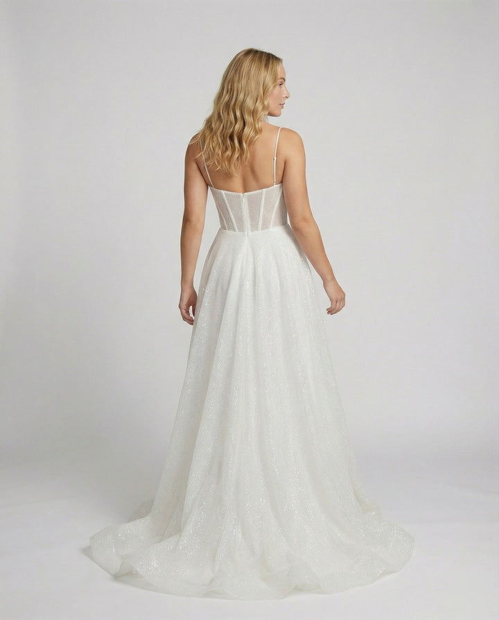 Drune | Glitter Ballkleid mit Schnürung