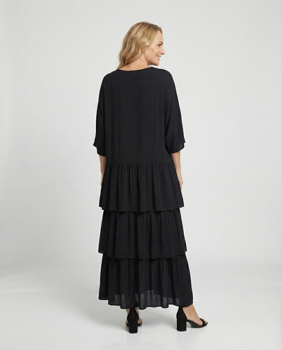 Drune | Luxuriös Elegantes Chiffonkleid