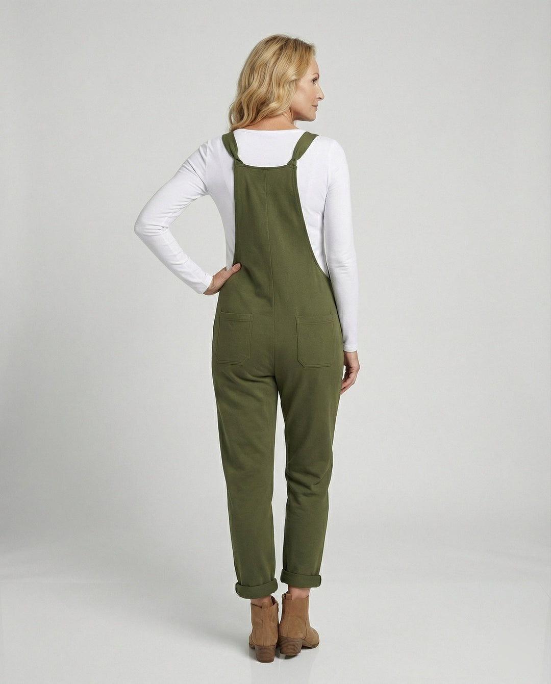 Damen Latzhose Baumwolle Casual