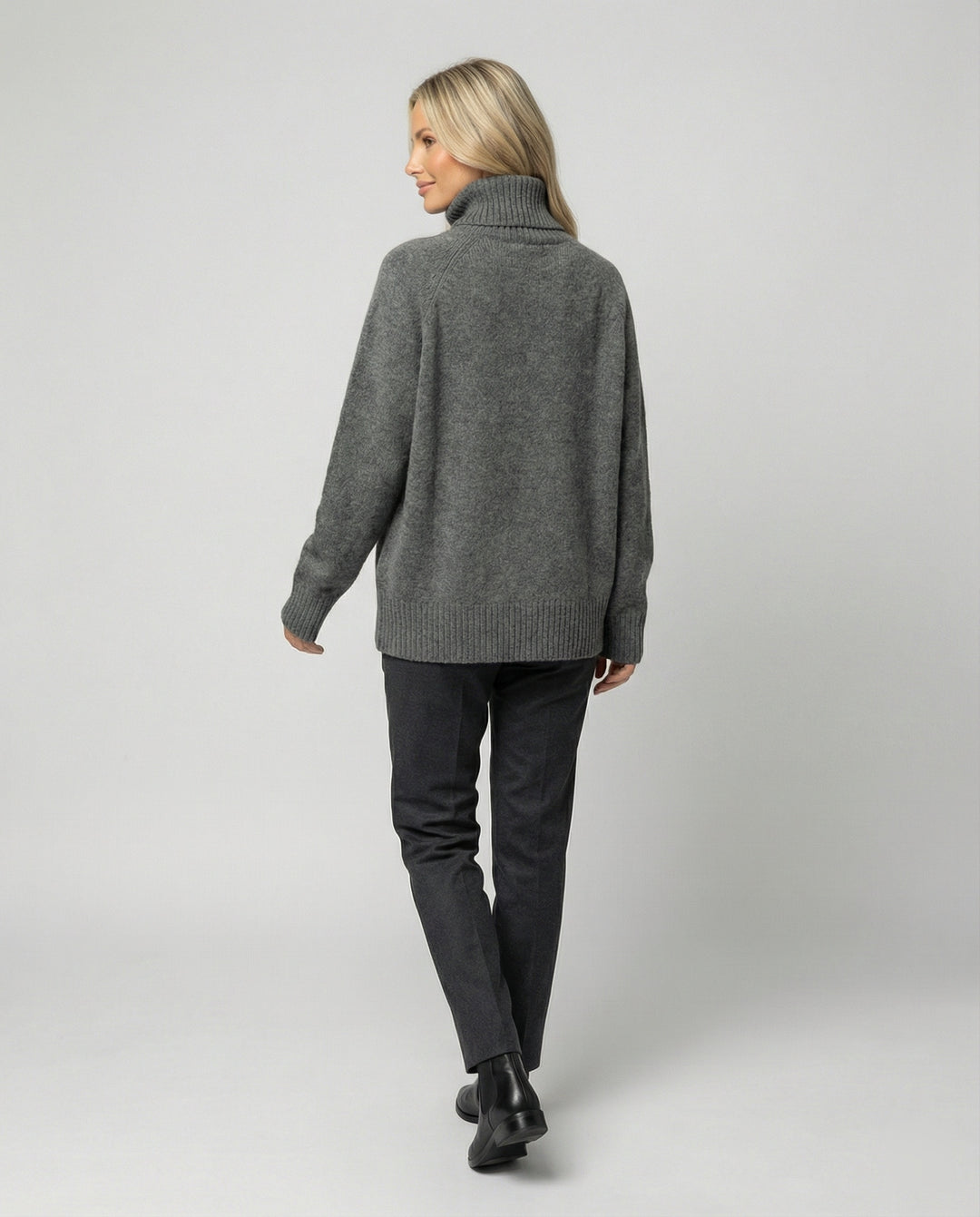 Drune - Lässiger Kaschmir Rollkragenpullover, Weiche & Bequeme Passform