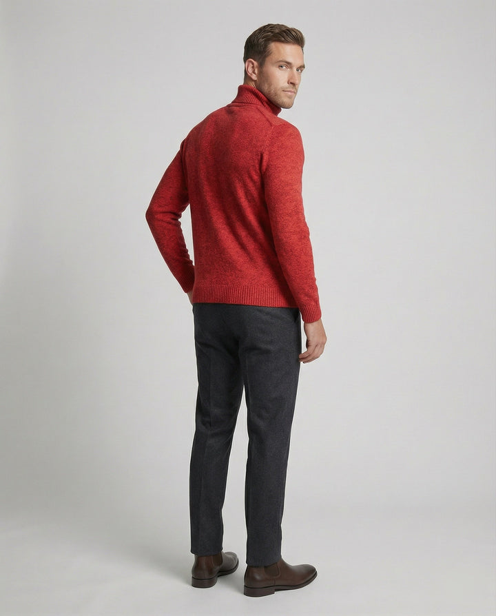 Herren Rollkragenpullover aus weichem Merinowolle Drune