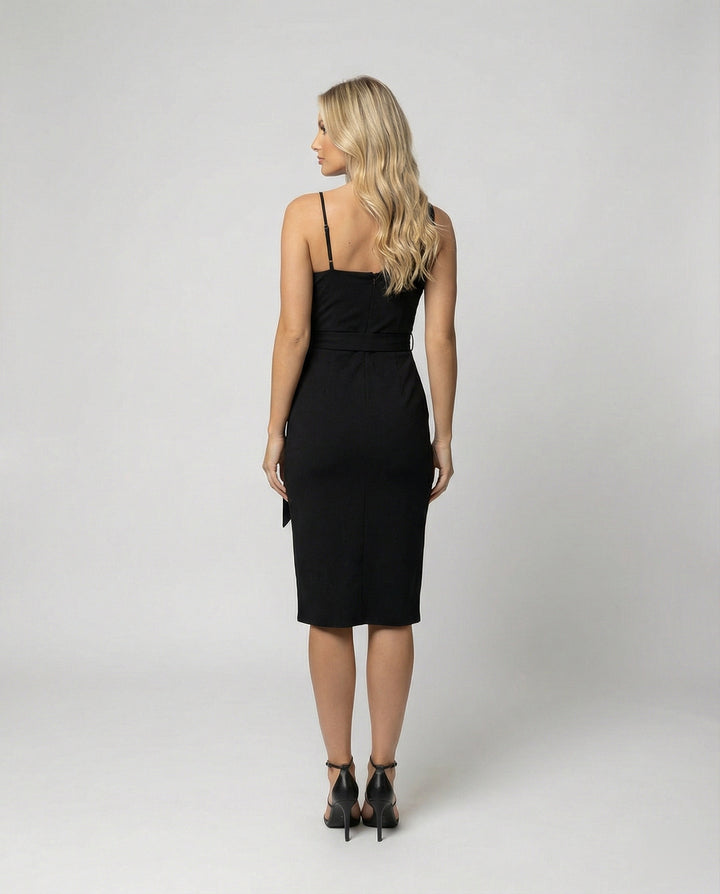 Drune - Damen Paillettenbesetztes One Shoulder Kleid, Figurbetont & Elegant