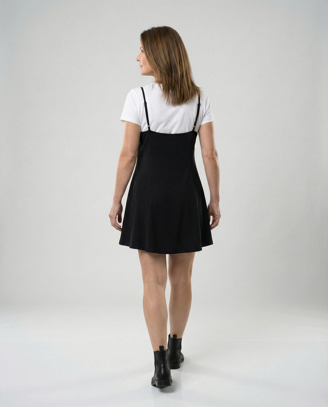 Damen Skater Sommerkleid mit Trägern