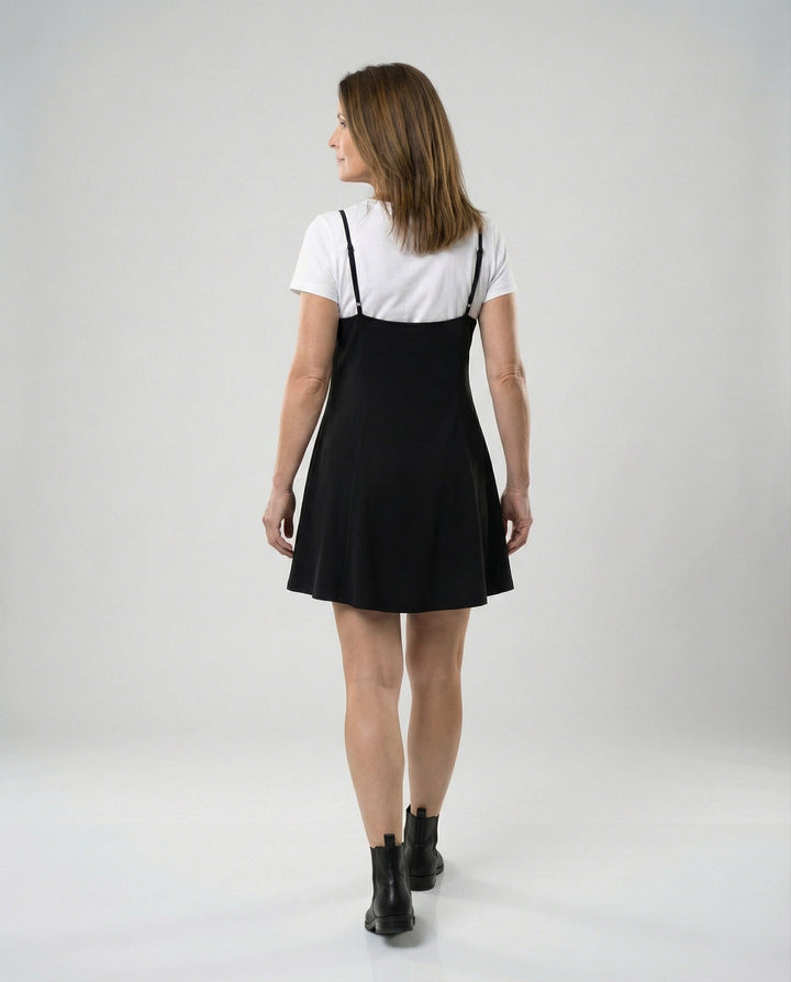 Damen Skater Sommerkleid mit Trägern