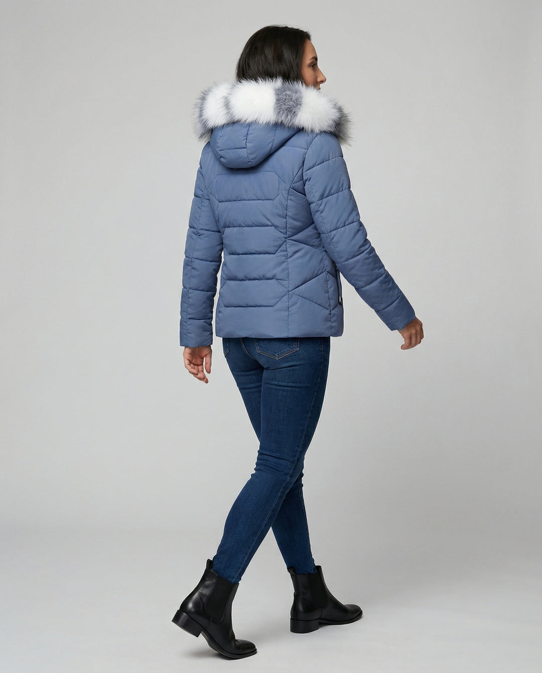 Drune | Stilvolle Winterjacke damen mit Fellkragen