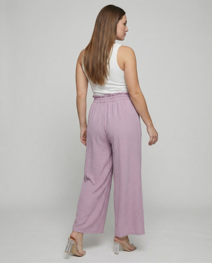 Damen Culotte-Hosen mit weitem Bein und elastischem Bund Drune