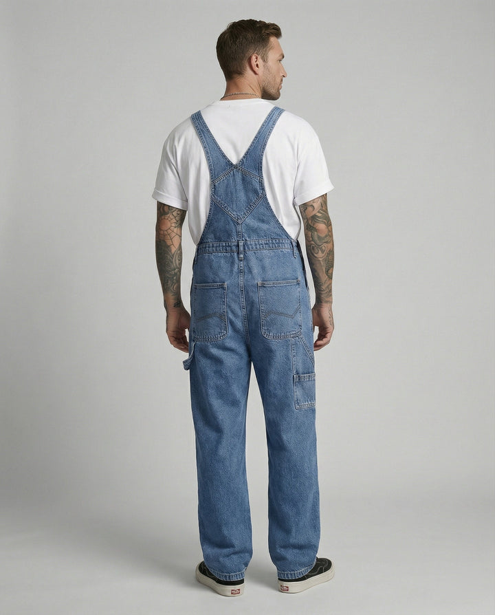 Freizeitkleidung Herren Jeans Latzhose Weit