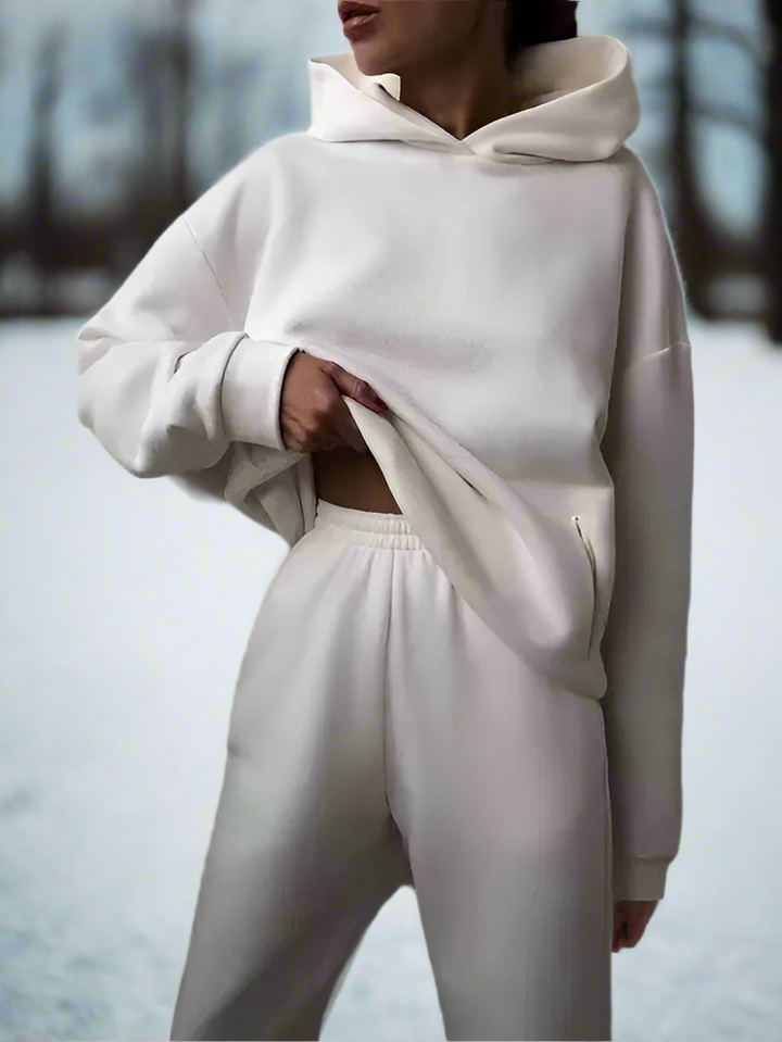Drune | Stylischer Baumwoll Kapuzenpullover Und Sweatpants Für Frauen