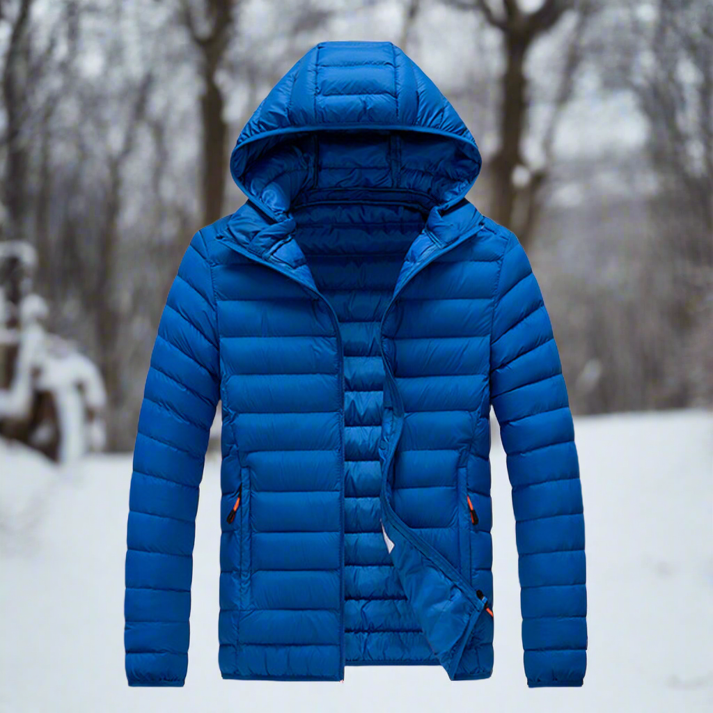 Drune | Daunenjacke - Leichtes Steppdesign - Abnehmbare Kapuze - Winddicht und Warm
