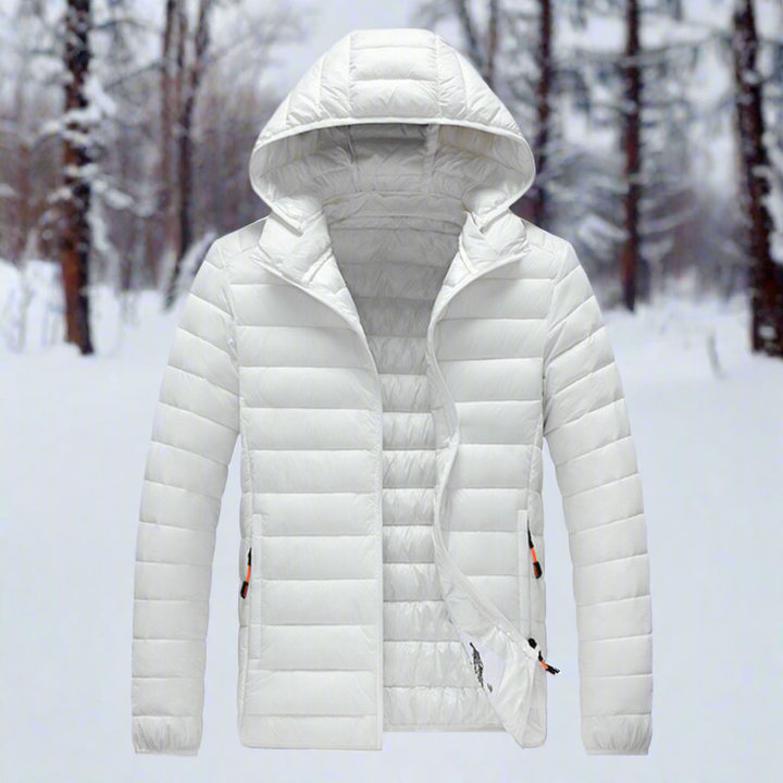 Drune | Daunenjacke - Leichtes Steppdesign - Abnehmbare Kapuze - Winddicht und Warm