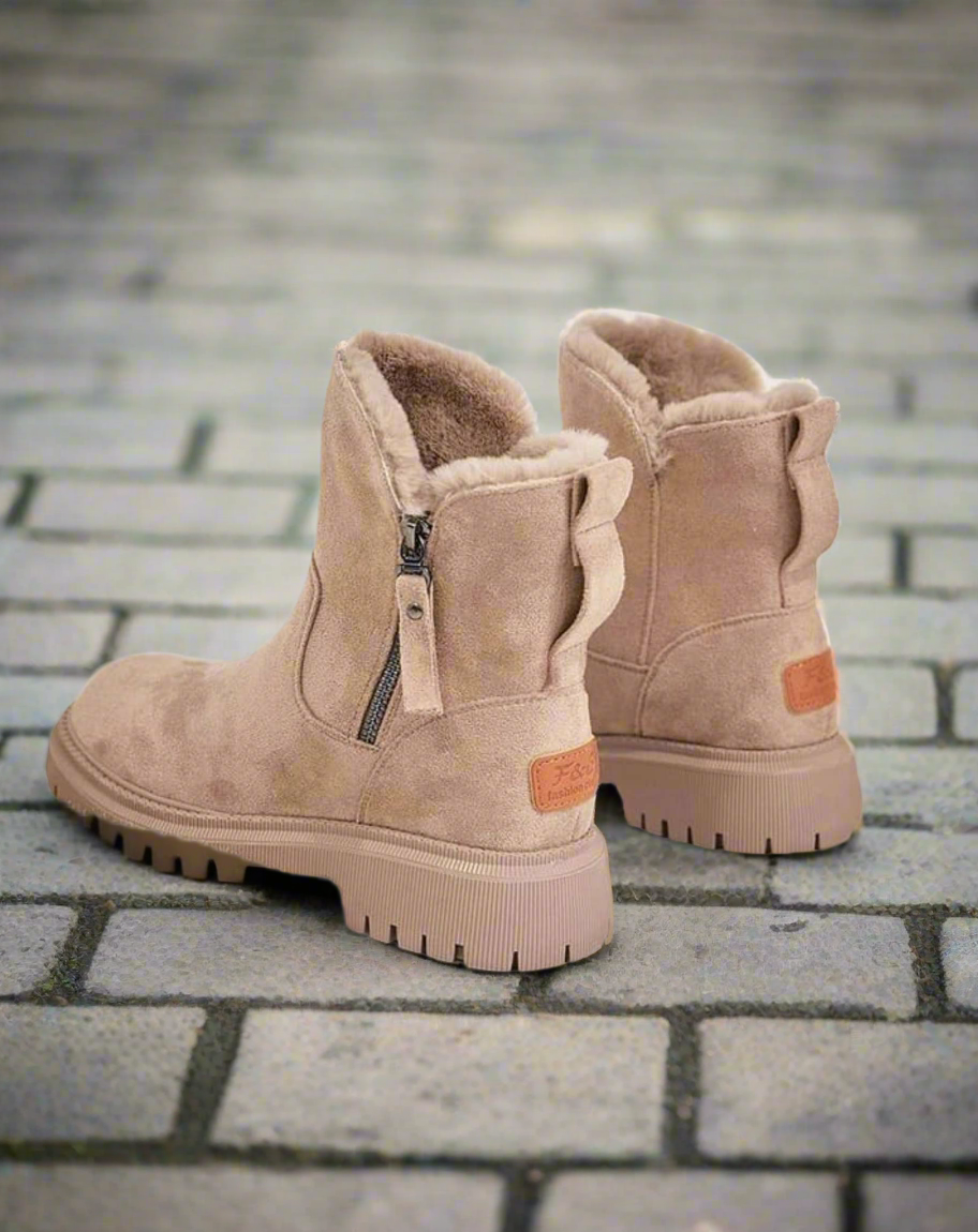 Drune | Stiefel Wildleder Look Slipper Weiche Fütterung Strapazierfähige Sohle