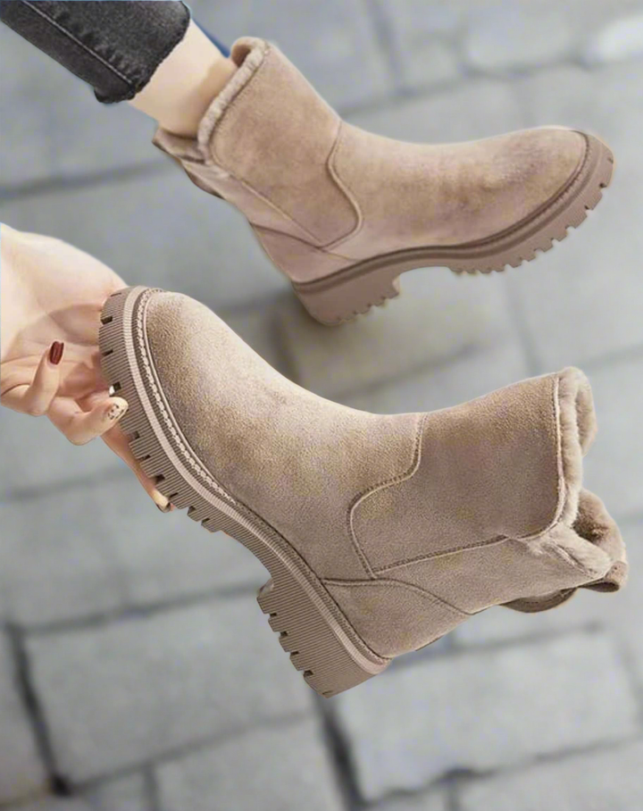 Drune | Stiefel Wildleder Look Slipper Weiche Fütterung Strapazierfähige Sohle