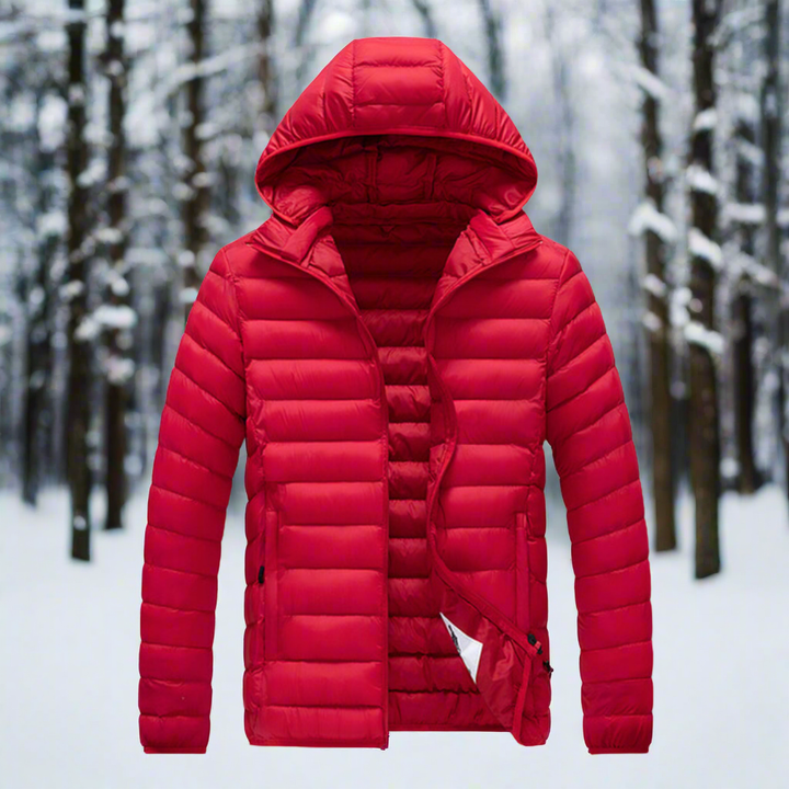 Drune | Daunenjacke - Leichtes Steppdesign - Abnehmbare Kapuze - Winddicht und Warm
