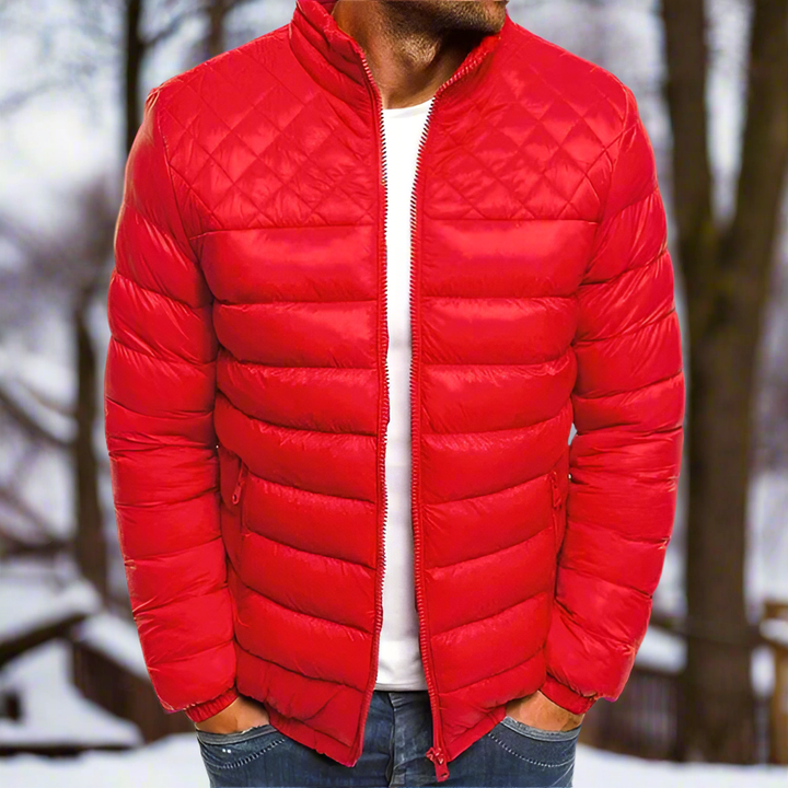 Drune | Steppgefütterte Jacke Stehkragen Reißverschluss Vorderjacke