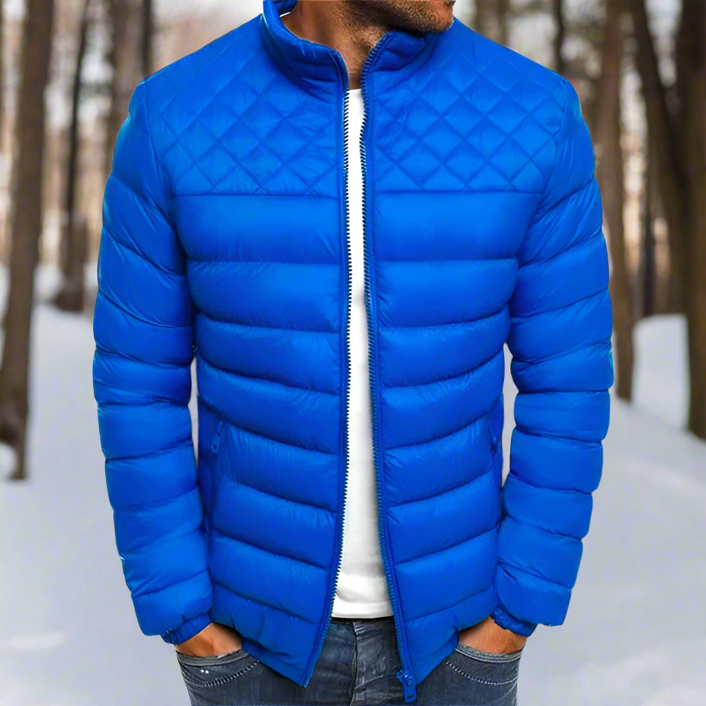 Drune | Steppgefütterte Jacke Stehkragen Reißverschluss Vorderjacke
