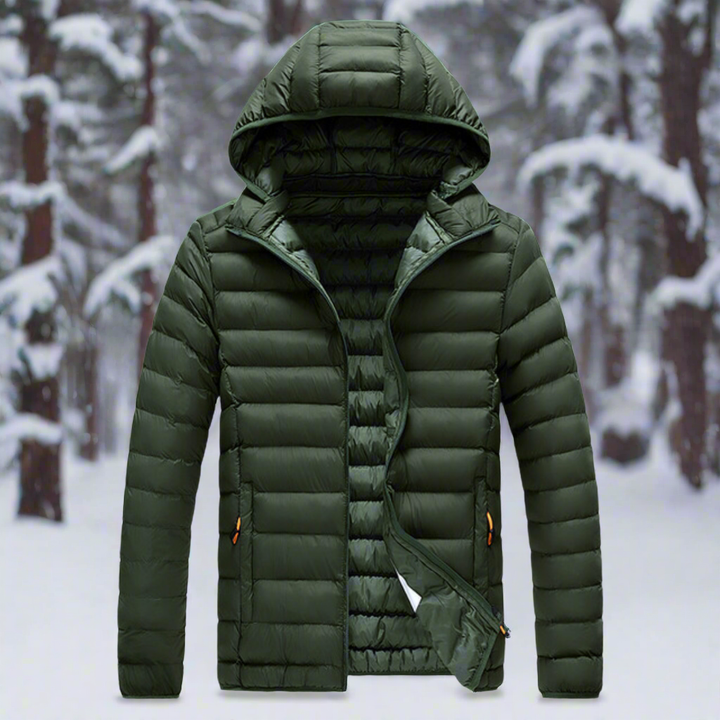 Drune | Daunenjacke - Leichtes Steppdesign - Abnehmbare Kapuze - Winddicht und Warm