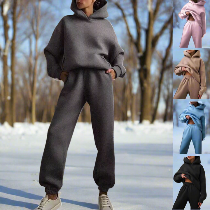 Drune | Stylischer Baumwoll Kapuzenpullover Und Sweatpants Für Frauen