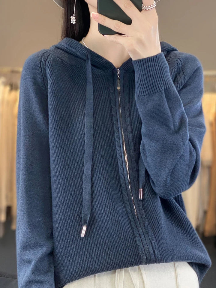 Drune | Luxuriöser Kapuzen-Cardigan