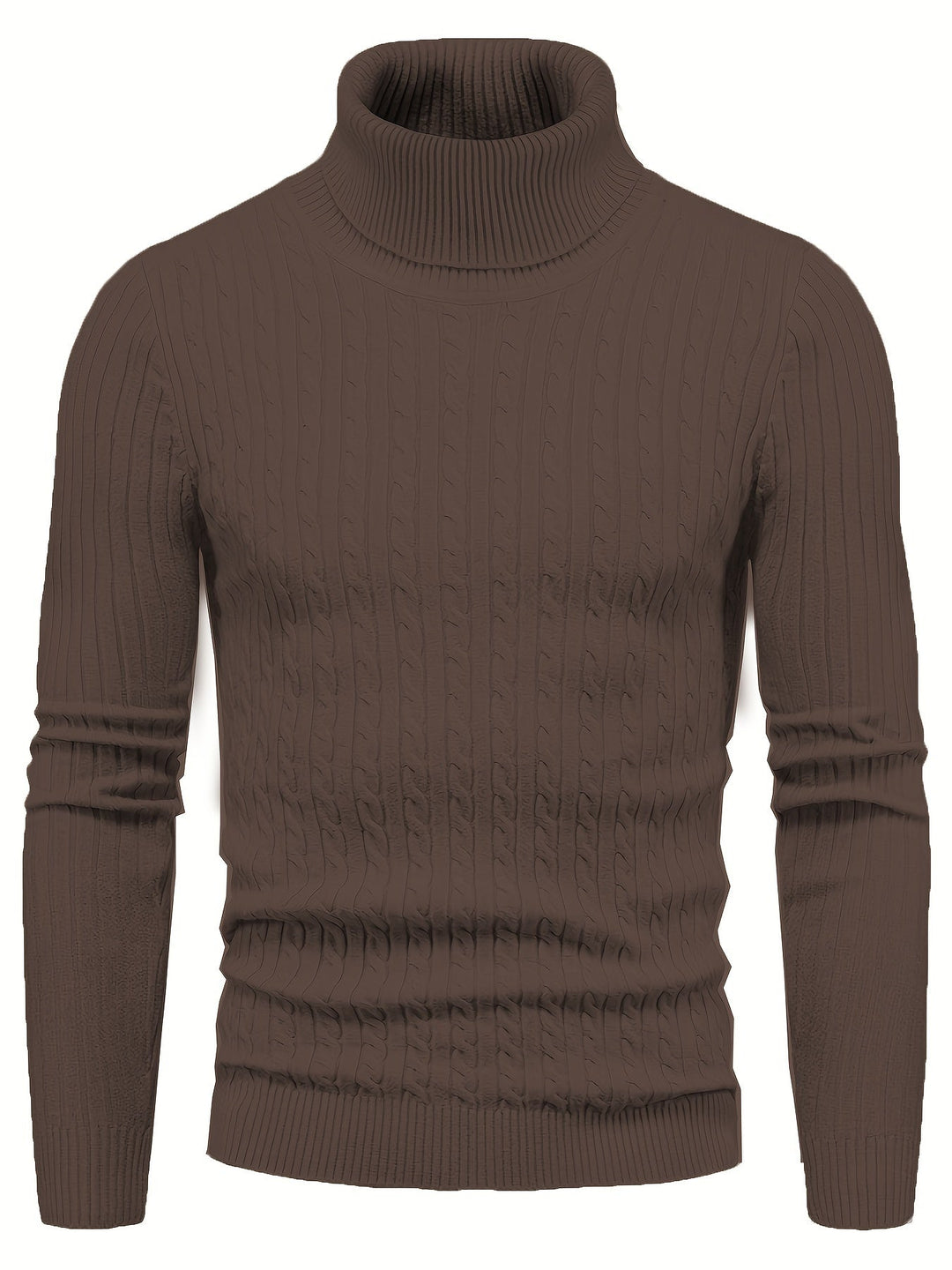 Drune | Kabelstrick Rollkragenpullover Weich und Warm Perfekt Für Herbst und Winter