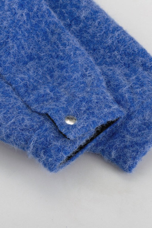 Drune | Ärmel Blauer Wolljacke