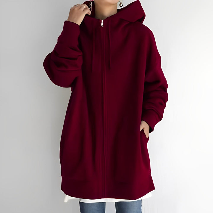 Drune | Fleece-Hoodie mit Reißverschluss