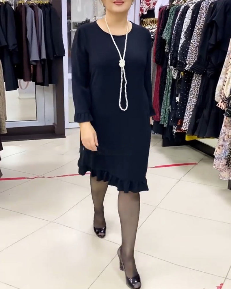 Drune | Patchwork Kleid mit Rüschen