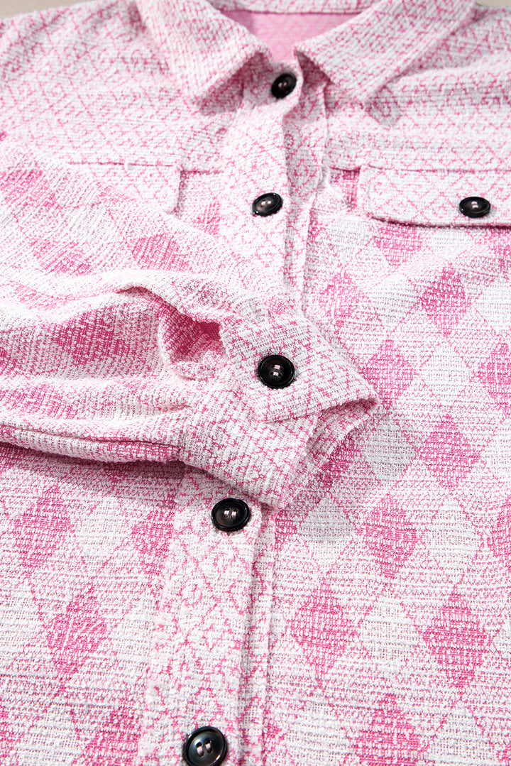 Drune | Karo Hemdjacke Baumwollmischung Bunt und Schick