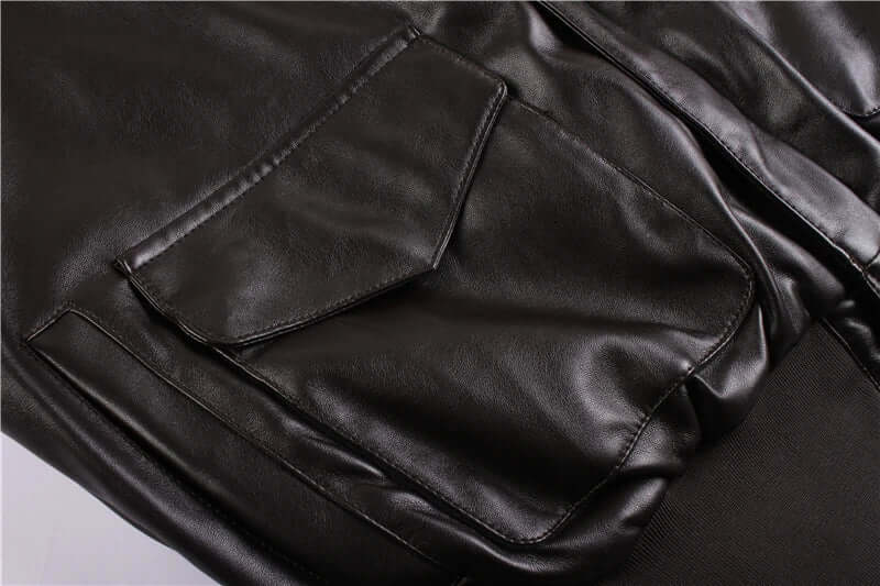 Drune | Herren Lederjacke mit praktischen Taschen