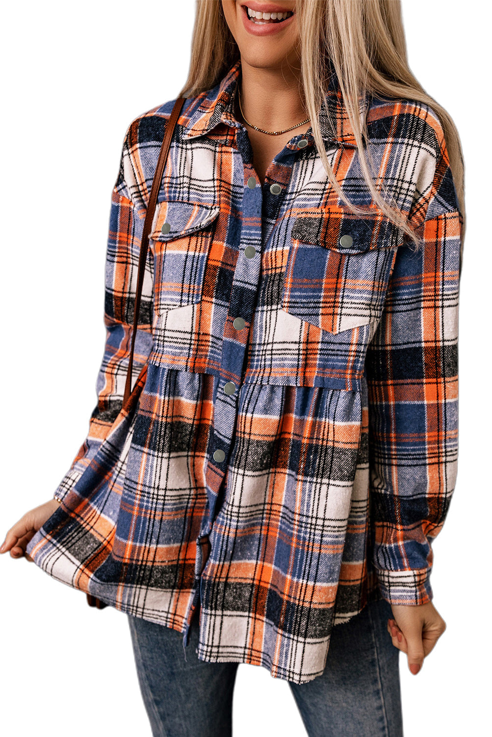 Drune | Checkered Shirt With A-cut Cotton Blend Ideal for Everyday Look