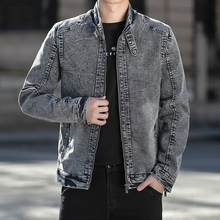 Drune | Lässige Baumwoll Jeansjacke Für Herren