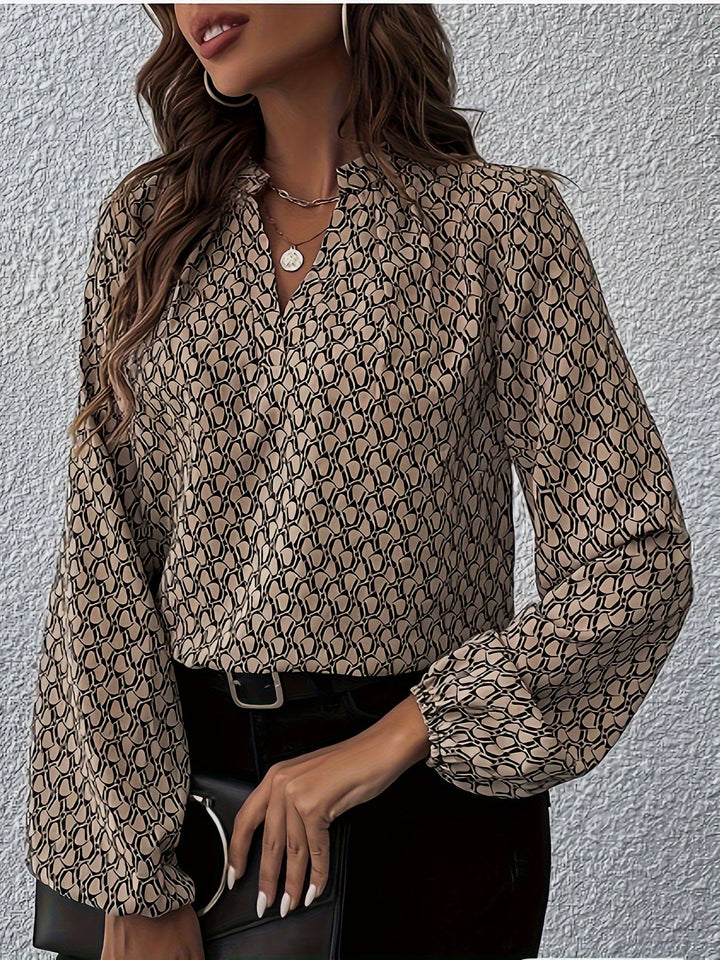 Drune | Stilvolle Bluse mit Grafischem Muster Polyester Elegant und Komfortabel